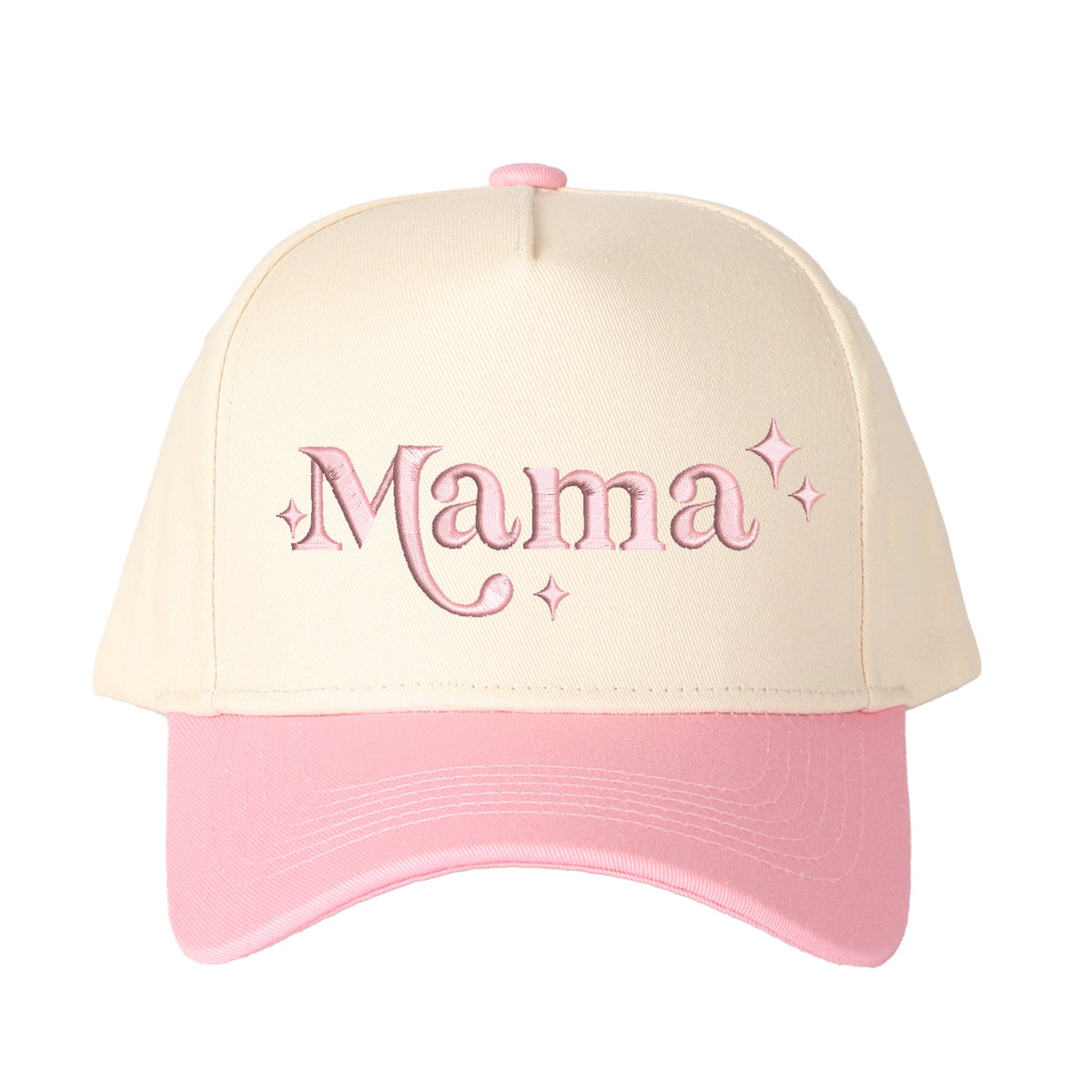 Star-accented Mama Embroidered Trucker Hat