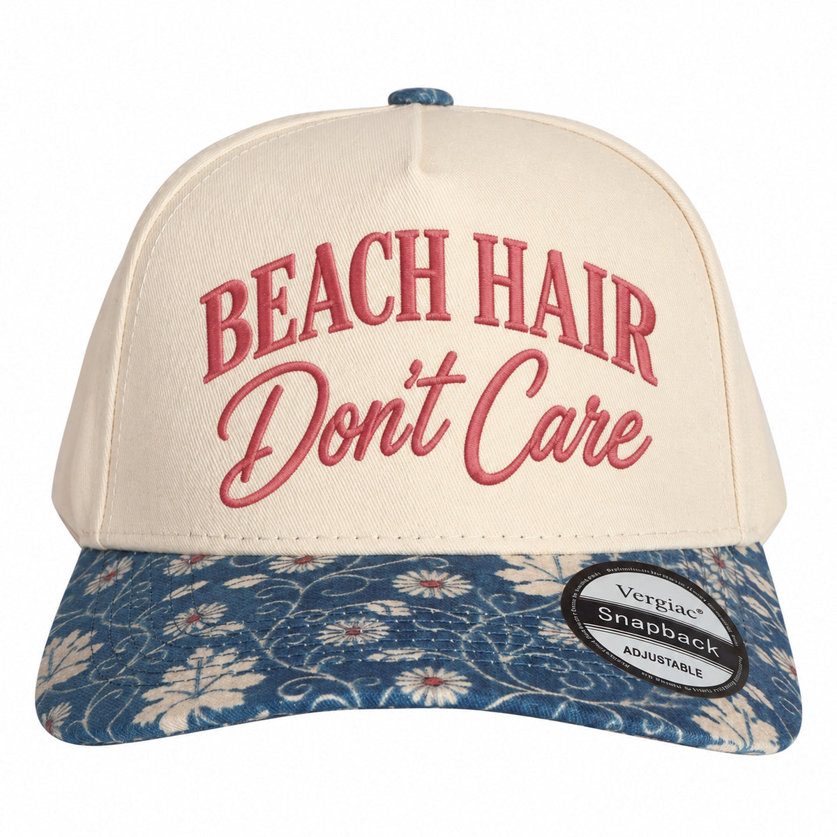 Beach Hair Dont Care Beach-themed 5-Panel Trucker Hat