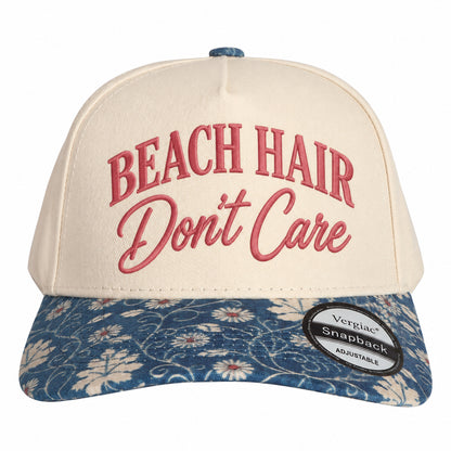Beach Hair Dont Care Beach-themed 5-Panel Trucker Hat