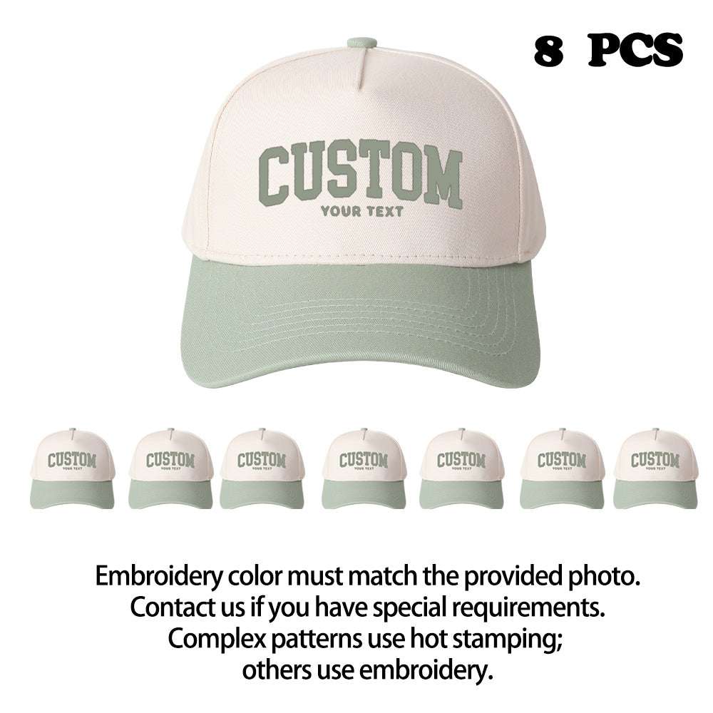 Custom Embroidered Trucker Hats (8-Pack)
