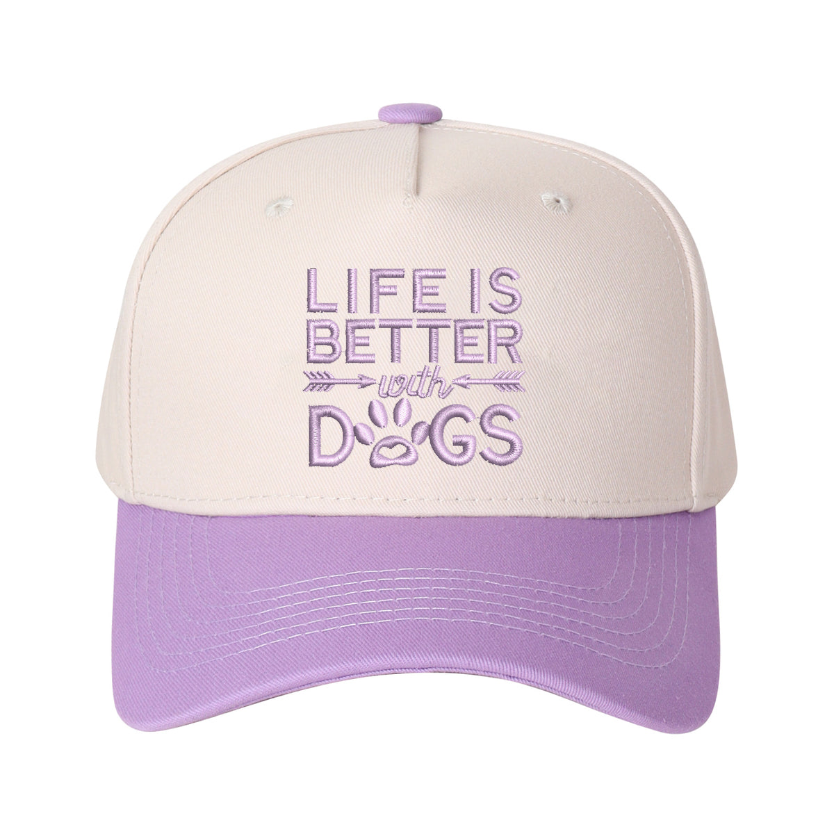 Life Is Better With Dogs Embroidered Trucker Hat