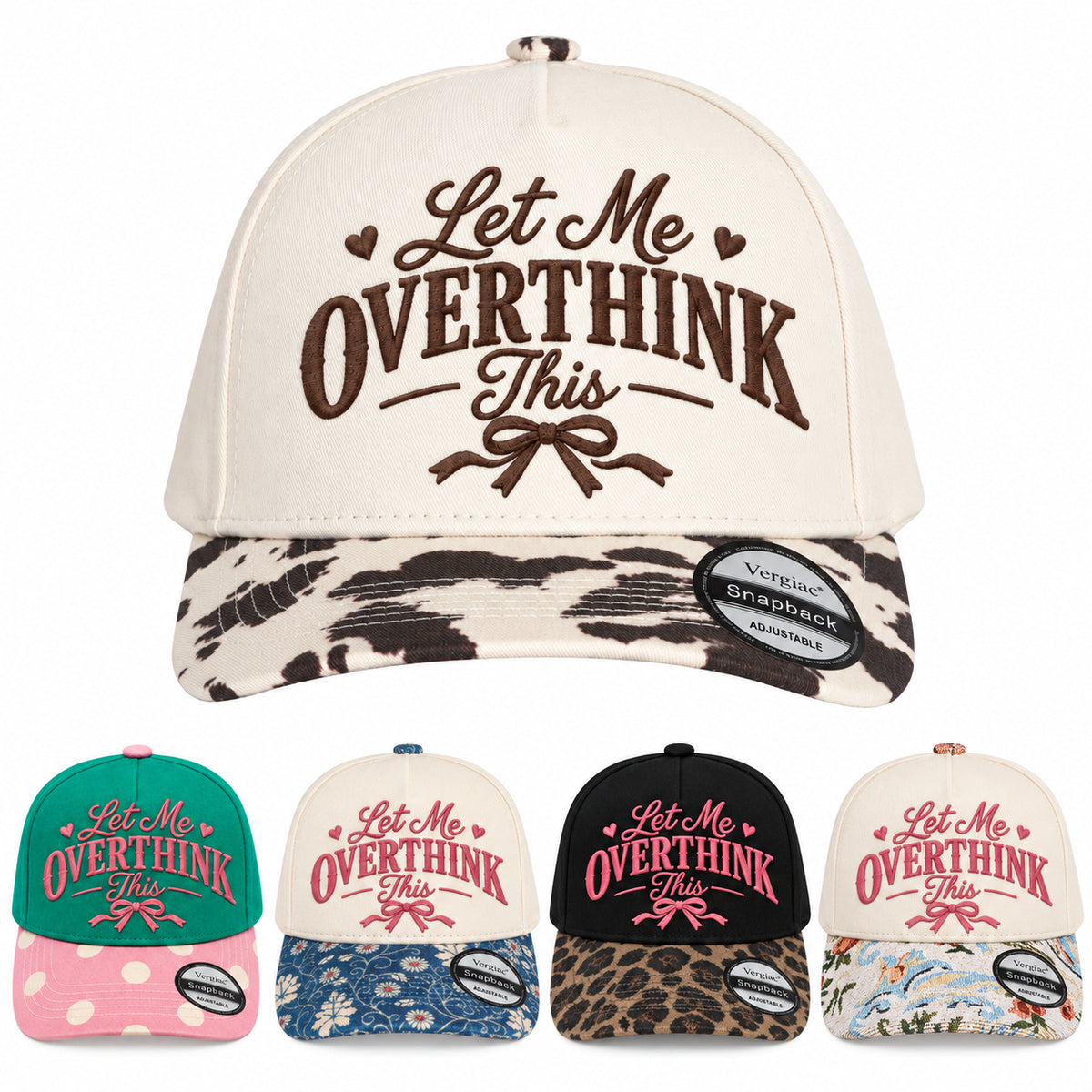 Let Me Overthink This Heart 5-Panel Trucker Hat