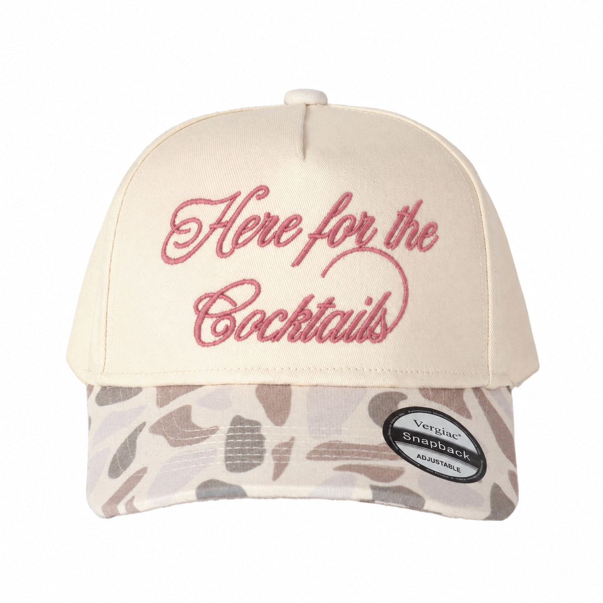 Here For The Cocktails 5-Panel Trucker Hat
