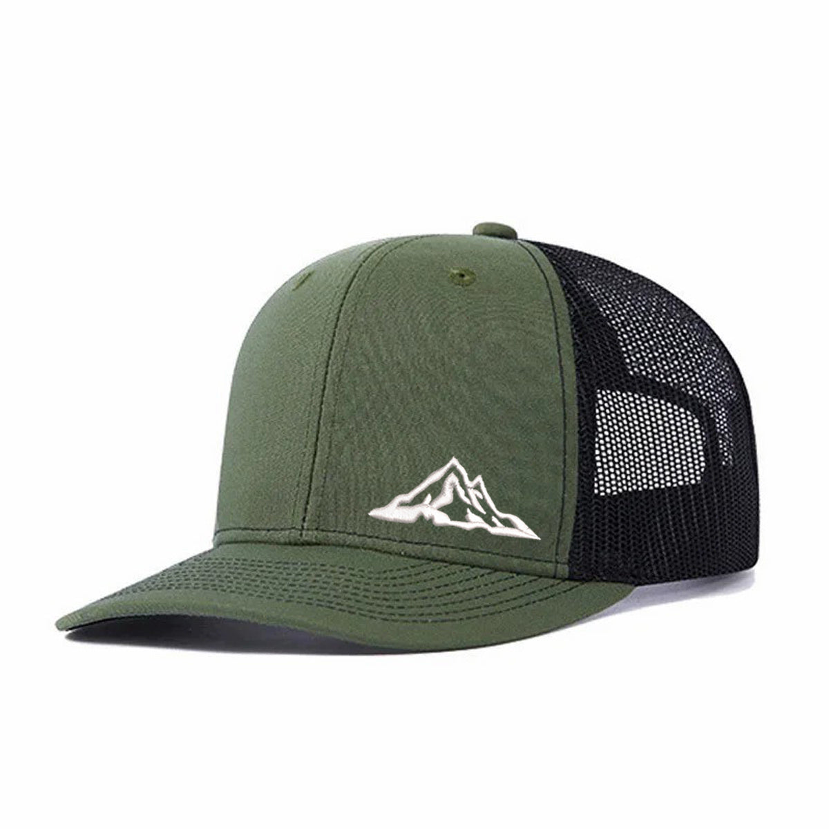 Snowy Mountain Embroidered Trucker Hat / Mesh Cap