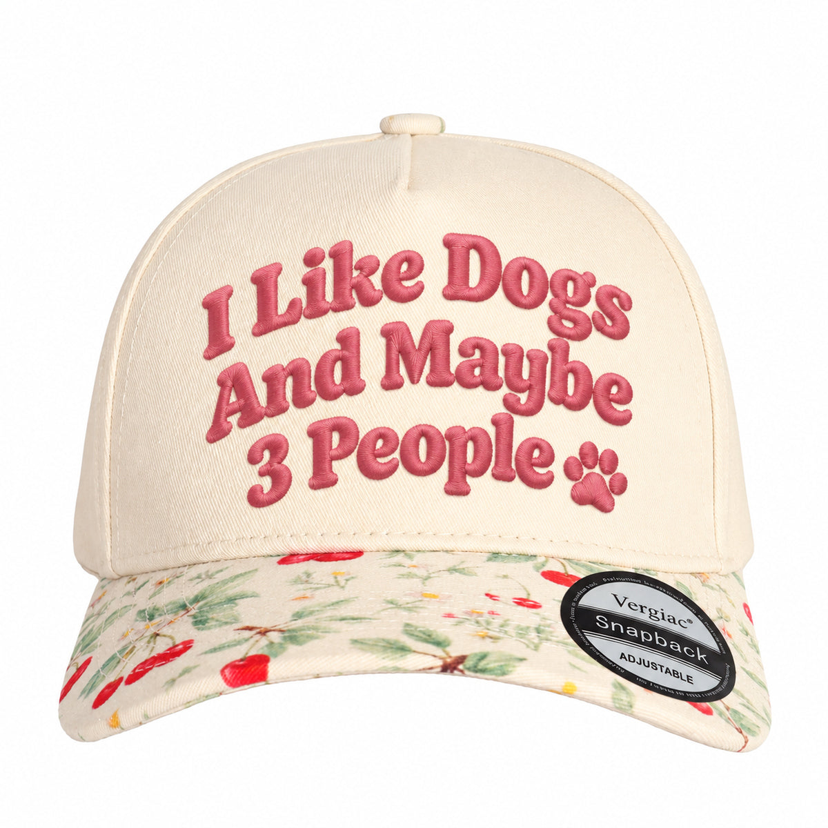 I Like Dogs and Maybe 3 People 5-Panel Trucker Hat
