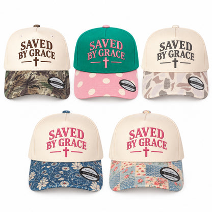 Saved By Grace 5-Panel Trucker Hat