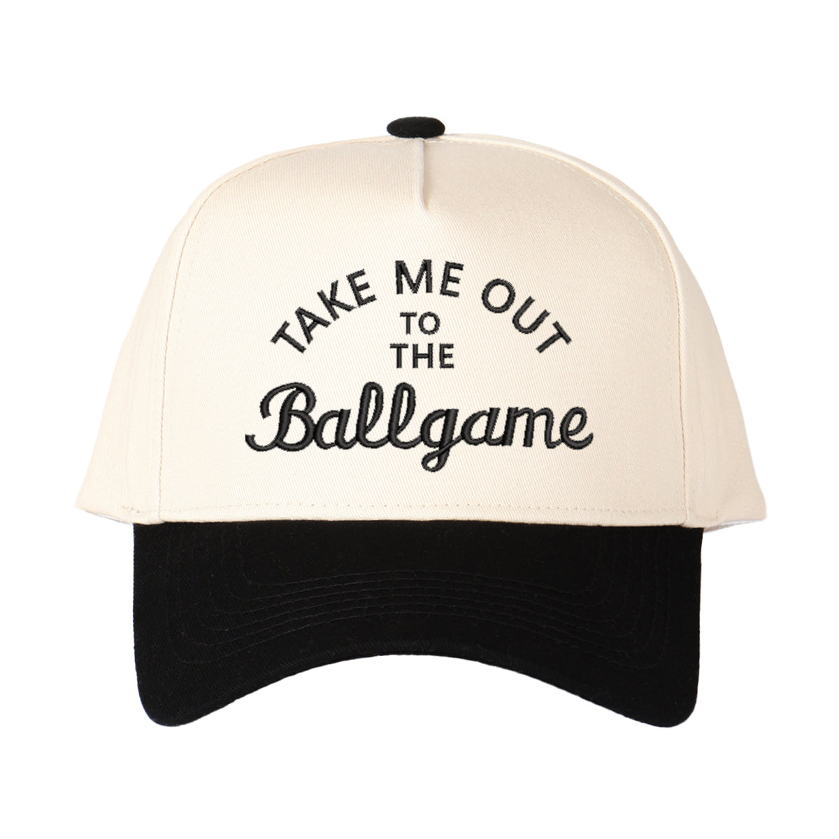 Take Me Out To The Ballgame Embroidered Trucker Hat