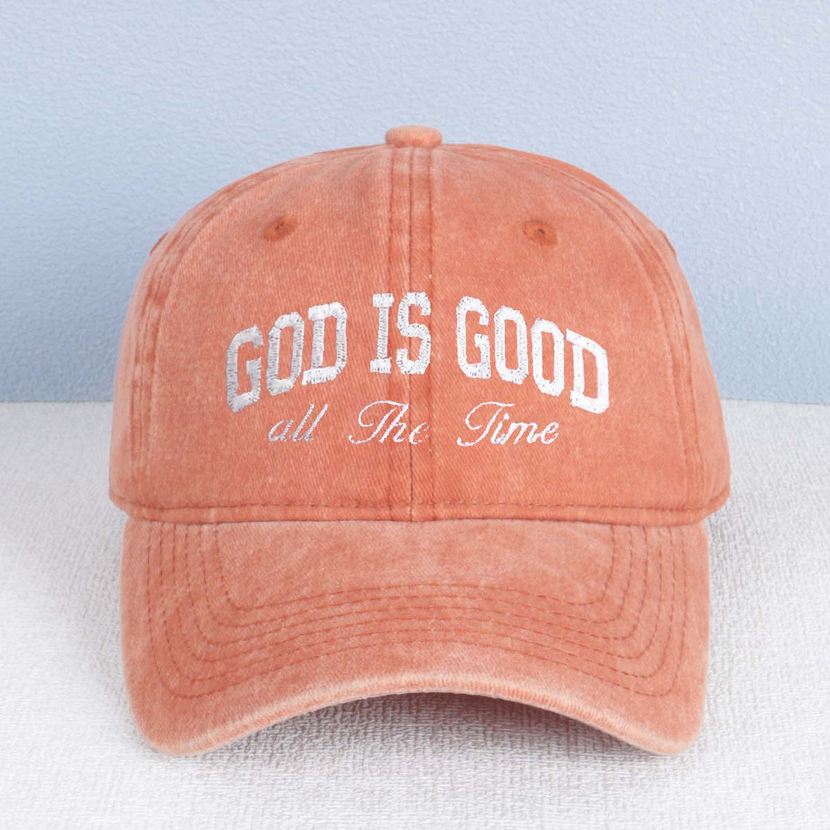 God Is Good All The Time Embroidered Trucker Hat