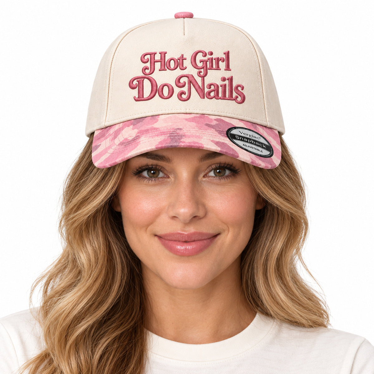 Hot Girl Do Nails Vintage 5-Panel Trucker Hat