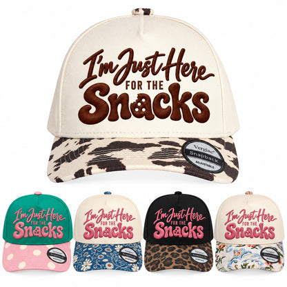 Im Just Here For The Snacks 5-Panel Trucker Hat