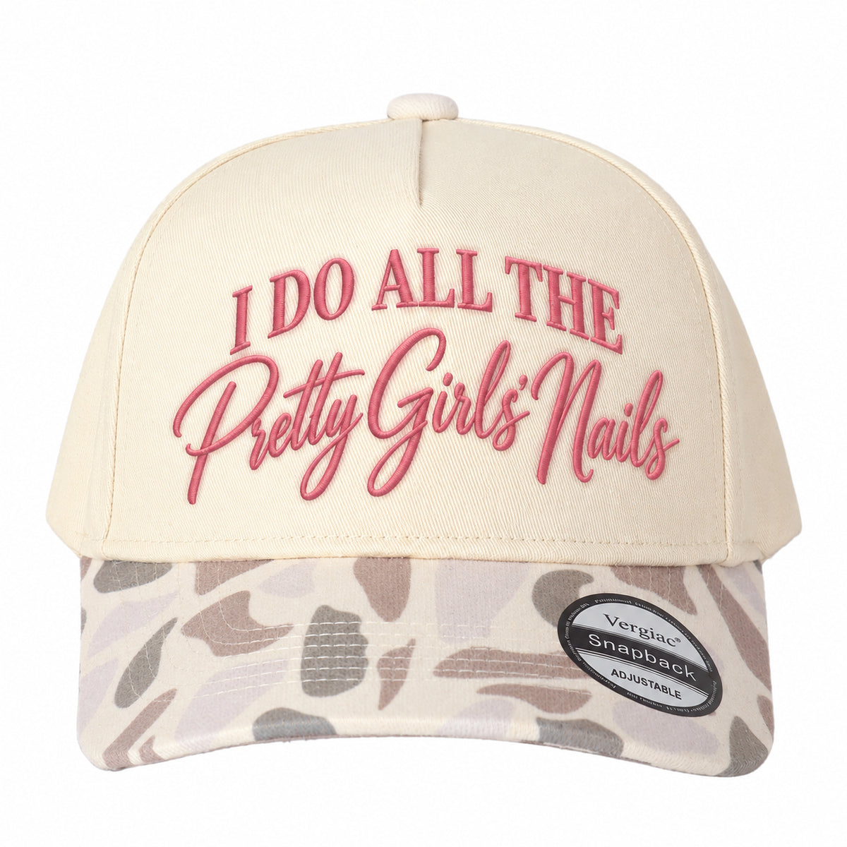 I Do All The Pretty Girls Nails Nail Art-themed 5-Panel Trucker Hat