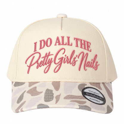 I Do All The Pretty Girls Nails Nail Art-themed 5-Panel Trucker Hat