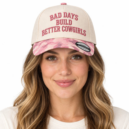 Bad Days Build Better Cowgirls Western Cowboy 5-Panel Trucker Hat
