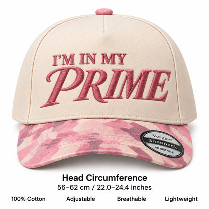 Im In My Prime Vintage 5-Panel Trucker Hat