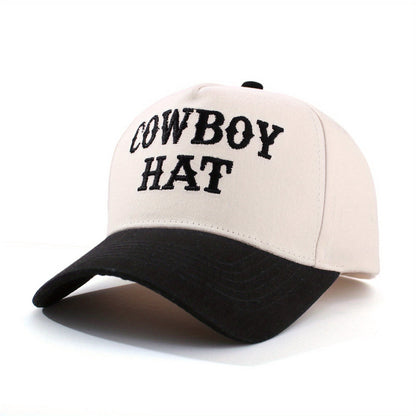 Cowboy Hat Embroidered Trucker Cap