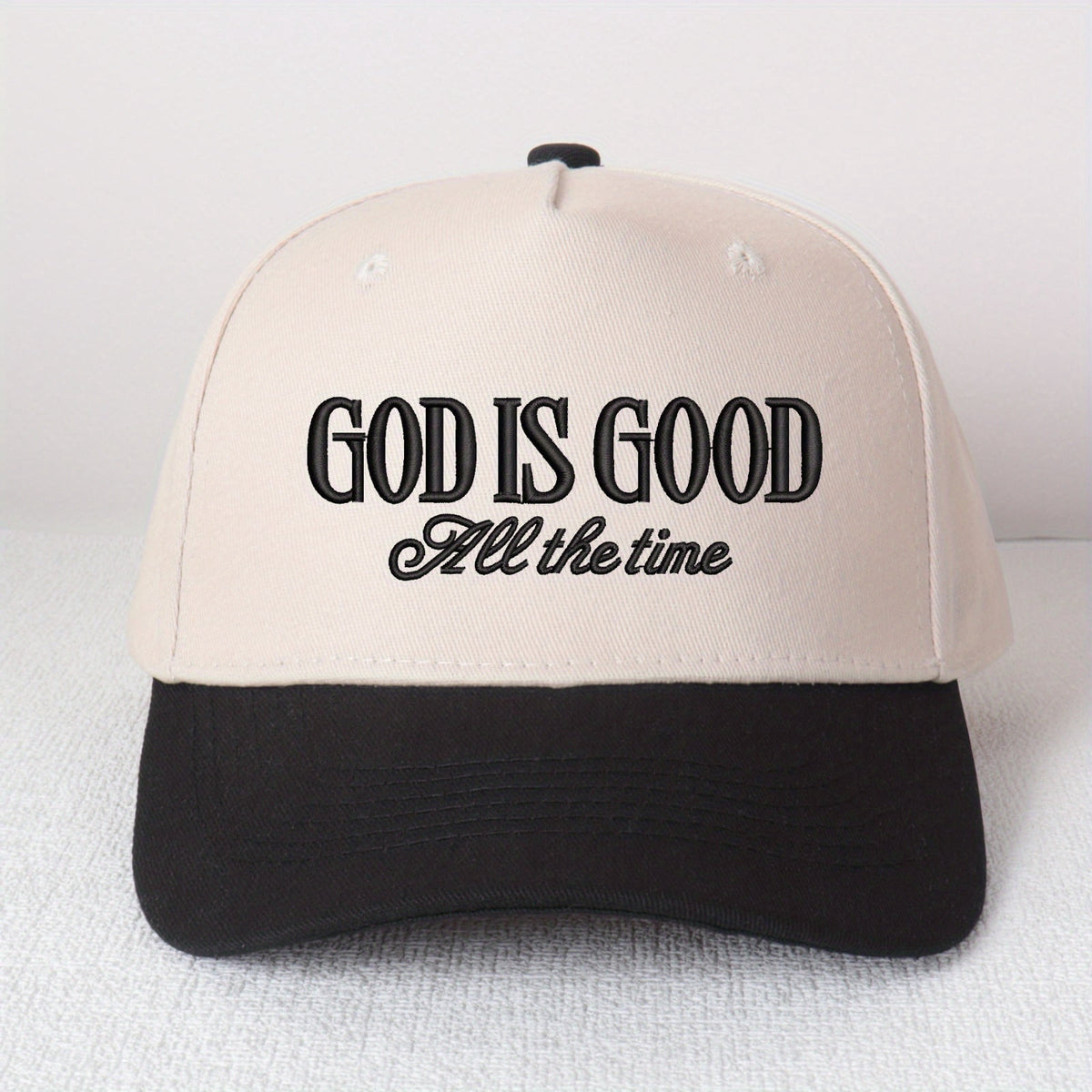 God Is Good All the Time Embroidered Trucker Hat