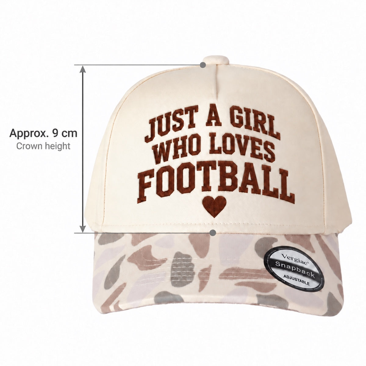 Just A Girl Who Loves Football 5-Panel Trucker Hat