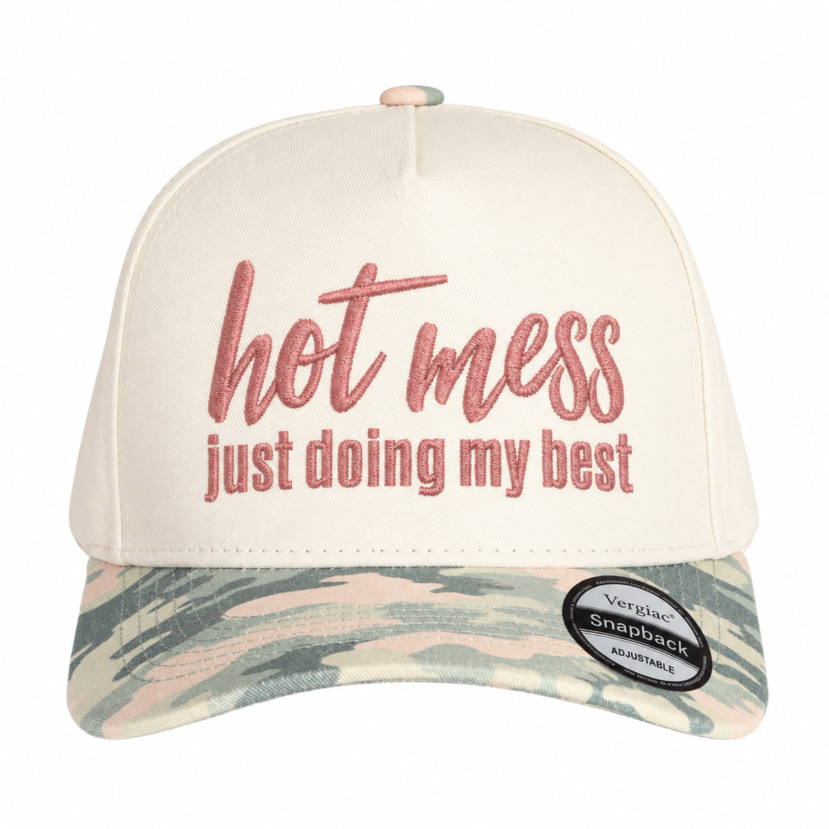 Hot Mess Just Doing My Best 5-Panel Trucker Hat