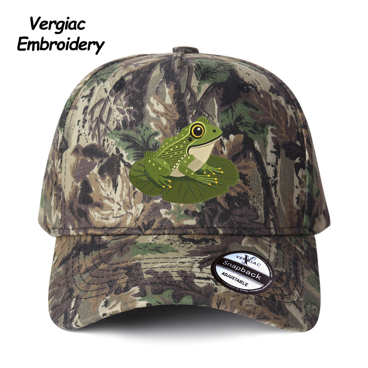 Frog Embroidered Trucker Hat