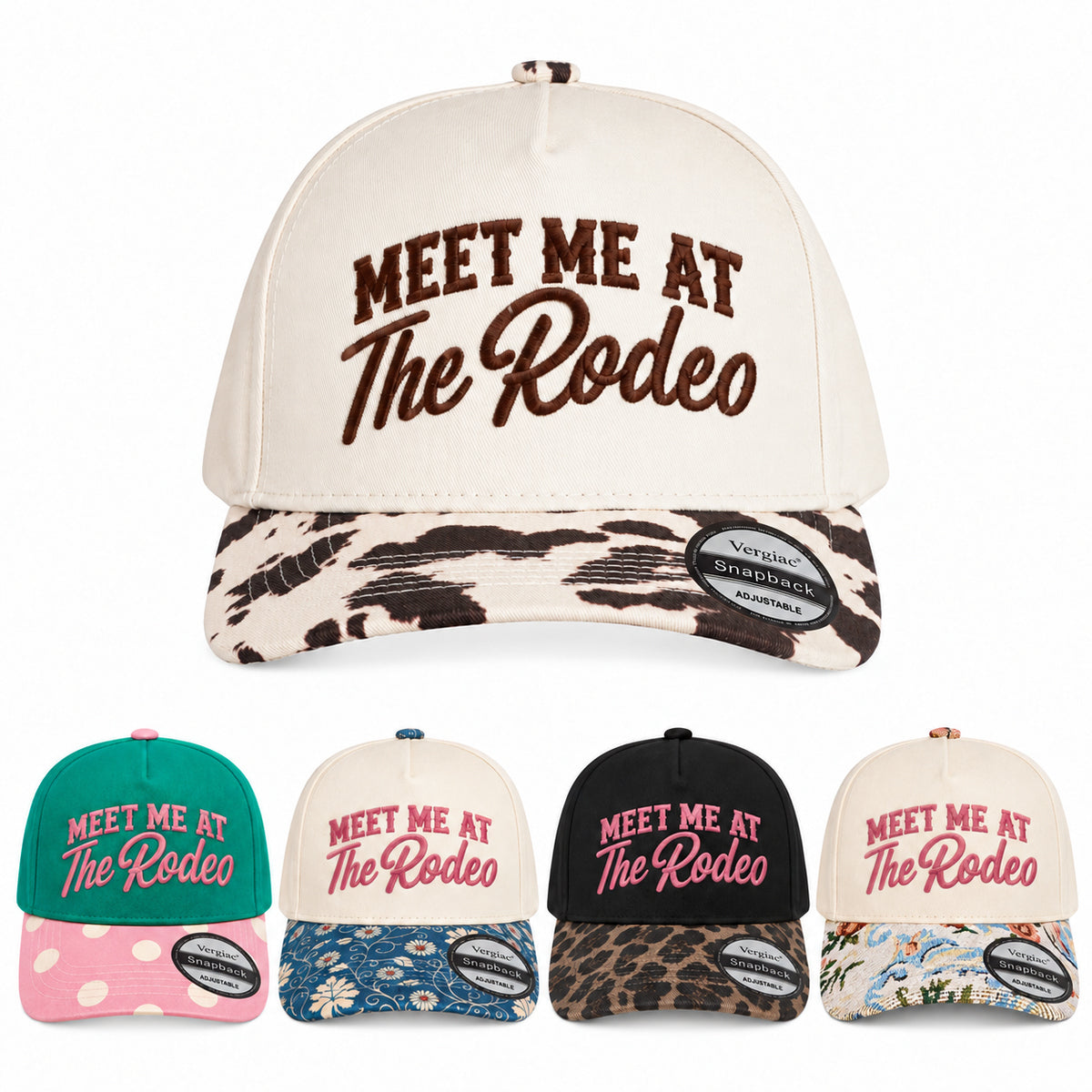 Meet Me At The Rodeo 5-Panel Trucker Hat