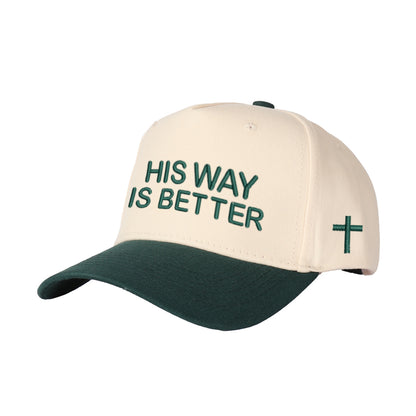 His Way Is Better Embroidered Trucker Hat