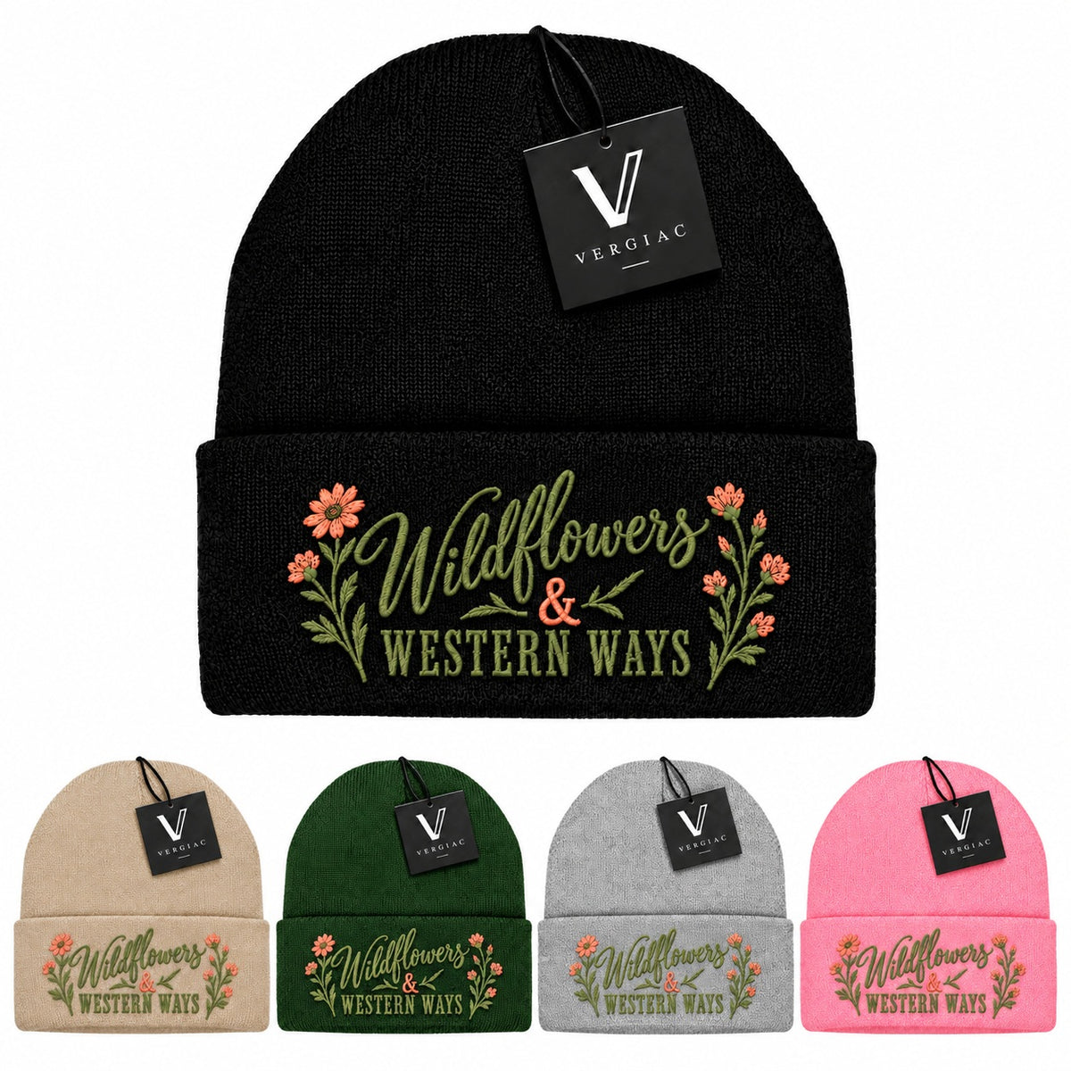 Wildflowers & Western Ways Embroidered Knit Beanie