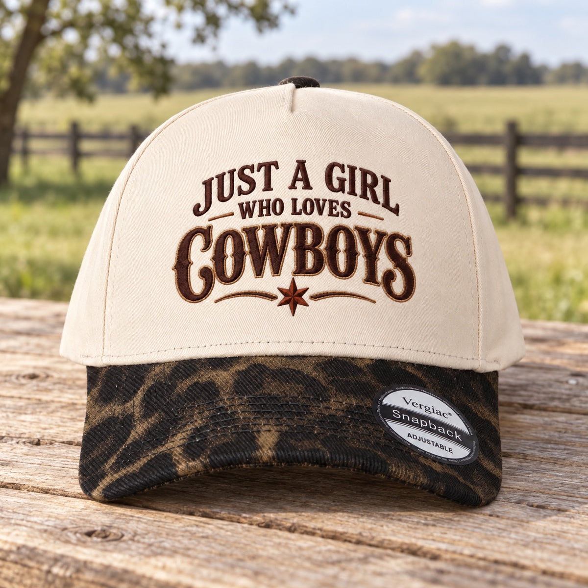 Just A Girl Who Loves Cowboys Western 5-Panel Trucker Hat