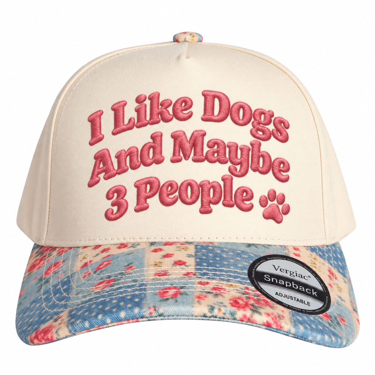I Like Dogs and Maybe 3 People 5-Panel Trucker Hat