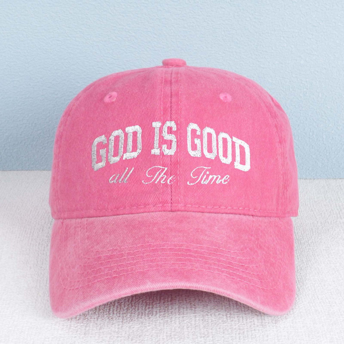 God Is Good All The Time Embroidered Trucker Hat
