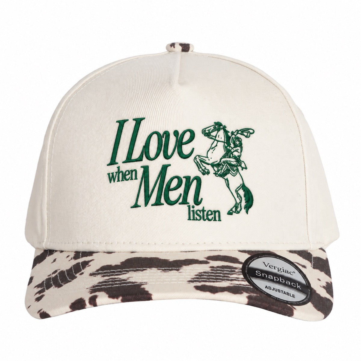 5-Panel Embroidered Cotton Trucker Hat with Printed Brim and Structured Front, Adjustable Unisex Baseball Cap, 1 Piece