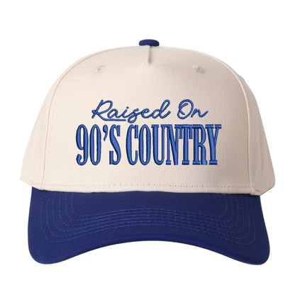 Raised On 90's Country Embroidered Trucker Hat