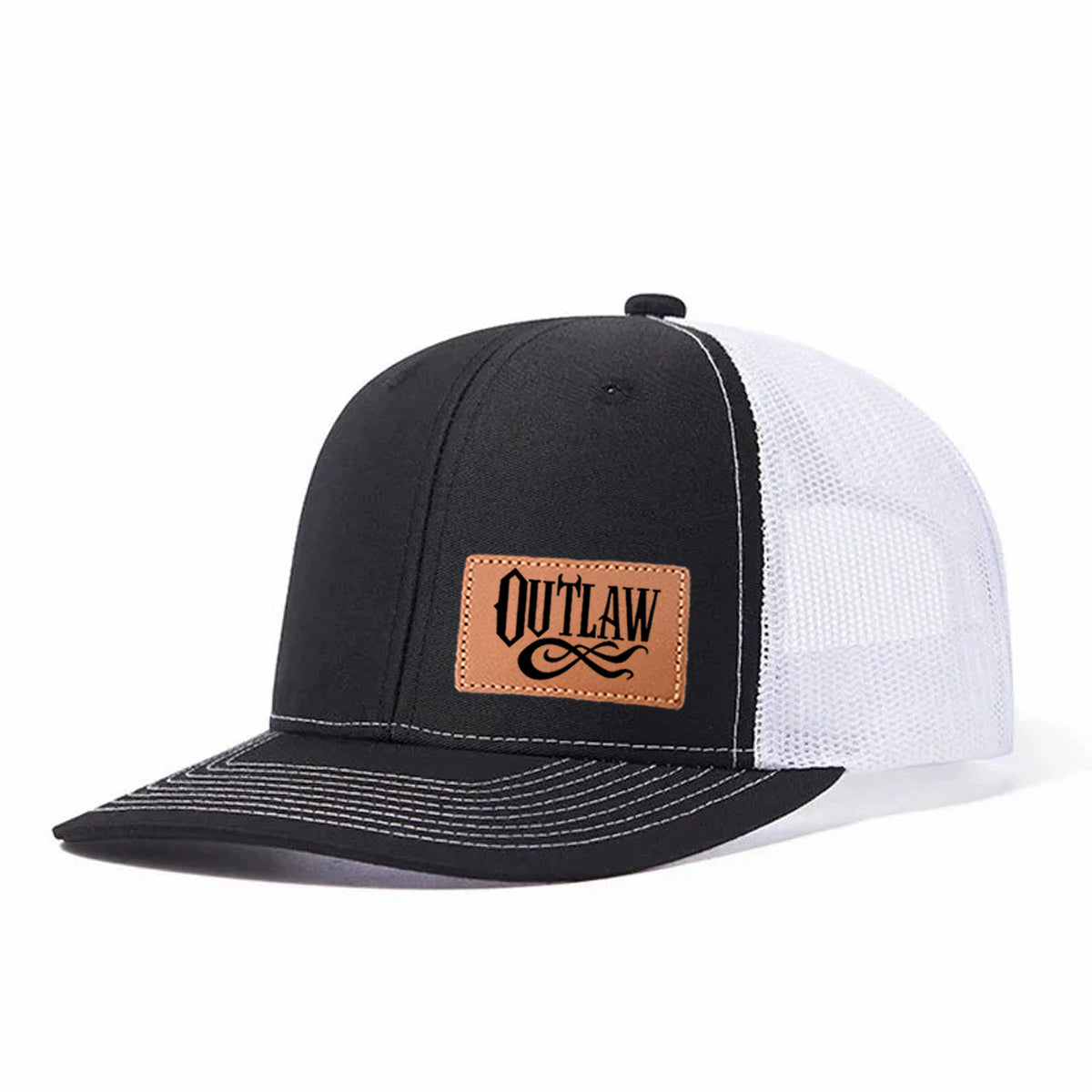 Outlaw Leather Patch Trucker Hat