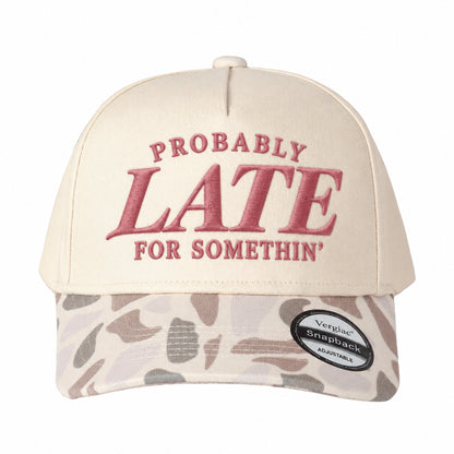Probably Late For Somethin 5-Panel Trucker Hat