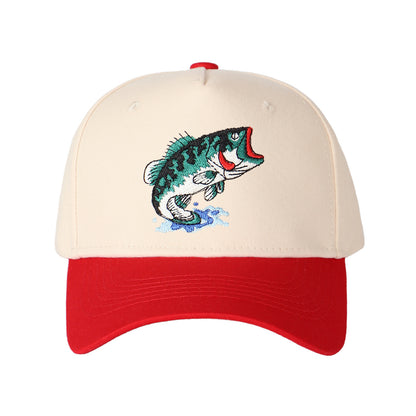 Largemouth Bass Embroidered Trucker Hat