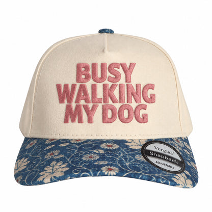 Busy Walking My Dog Pet-themed 5-Panel Trucker Hat