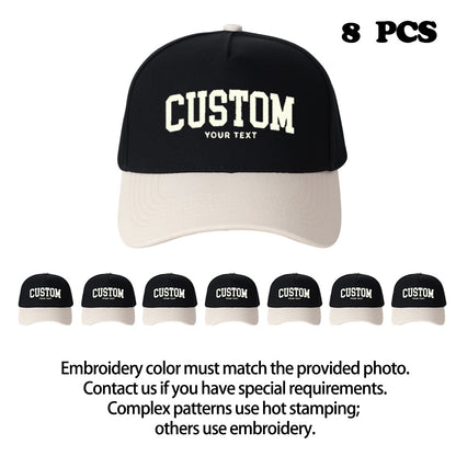 Custom Embroidered Trucker Hats (8-Pack)