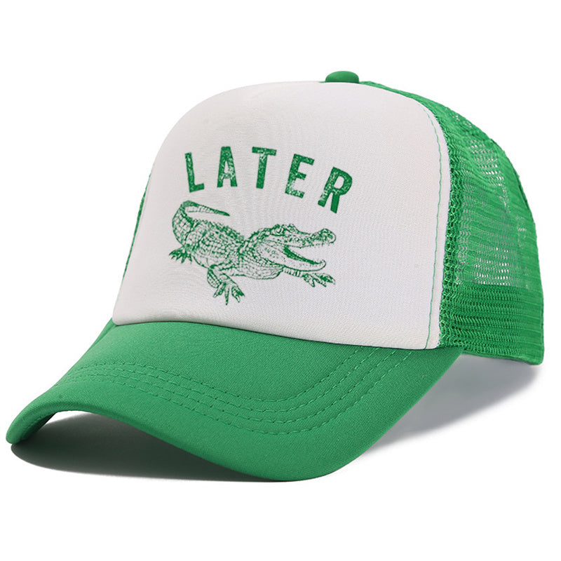 Later Alligator Embroidered Trucker Hat