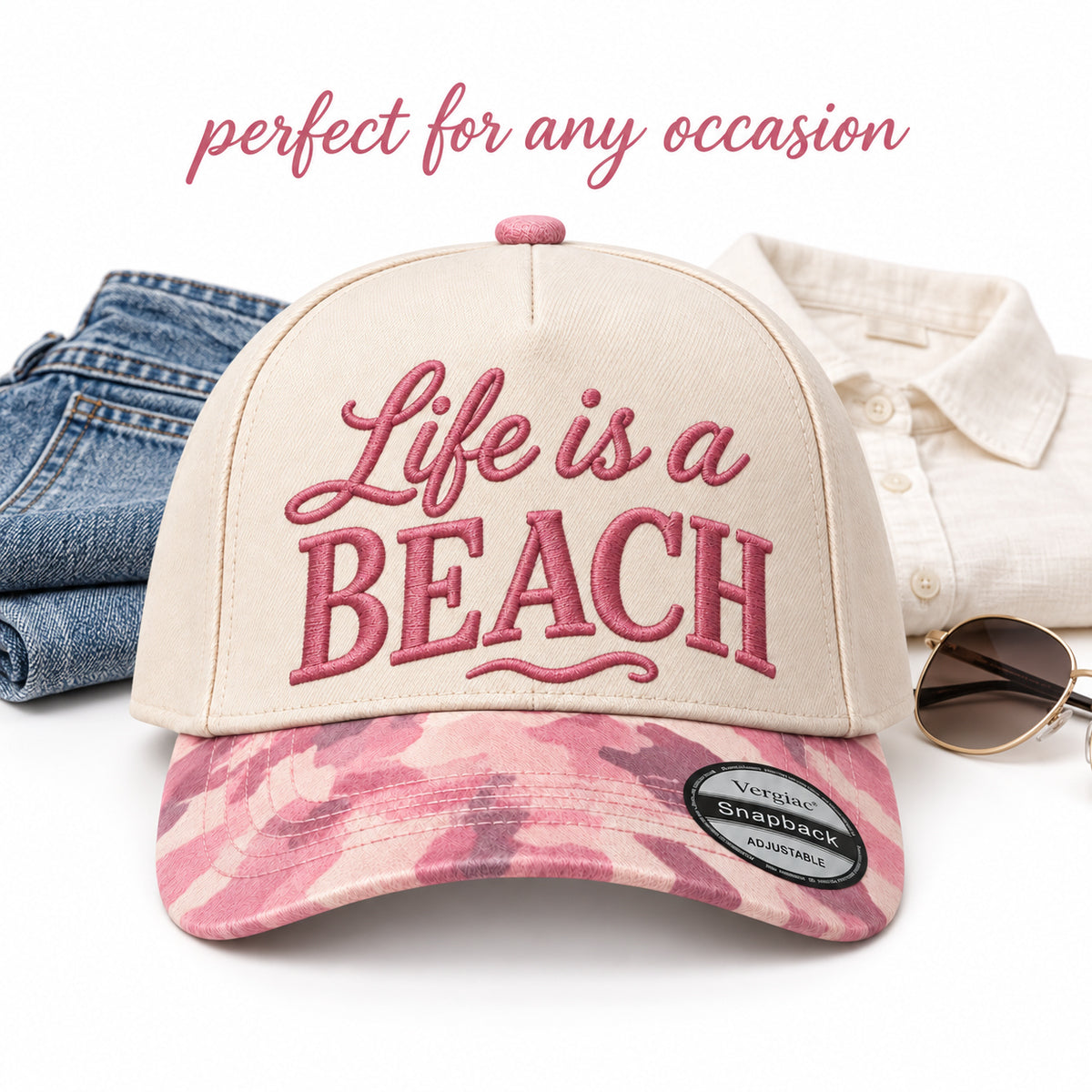 Life Is A Beach 5-Panel Trucker Hat