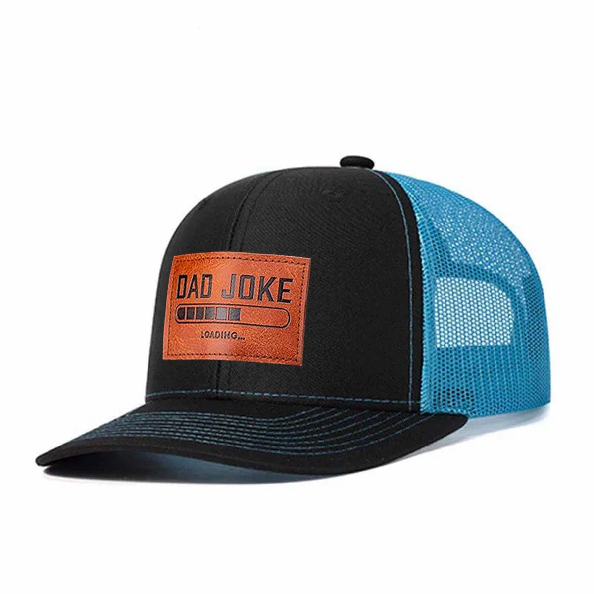 Dad Joke Loading... Leather Patch Trucker Hat