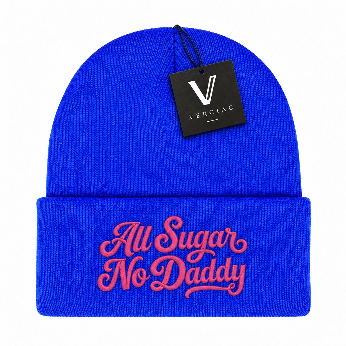 A All Sugar No Daddy Embroidered Acrylic Knitted Hat Unisex High Elasticity High Gram Weight Warm and Comfortable