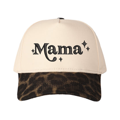 Star-accented Mama Embroidered Trucker Hat
