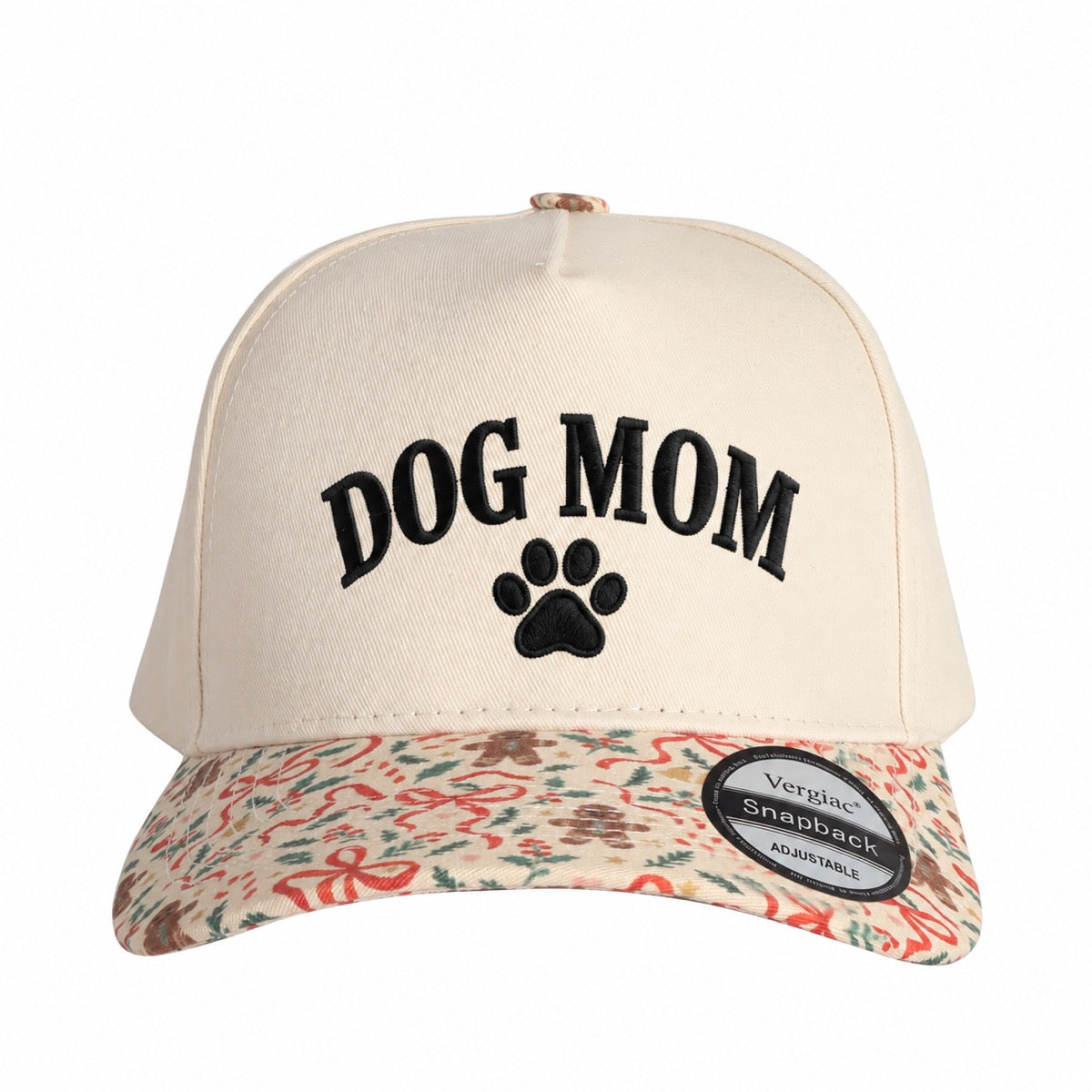 Dog Mom Paw Print 5-Panel Trucker Hat