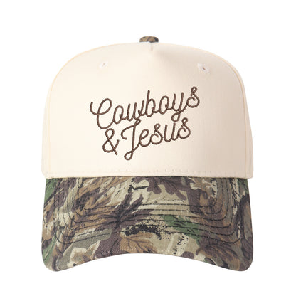 Cowboy & Jesus Embroidered Trucker Hat