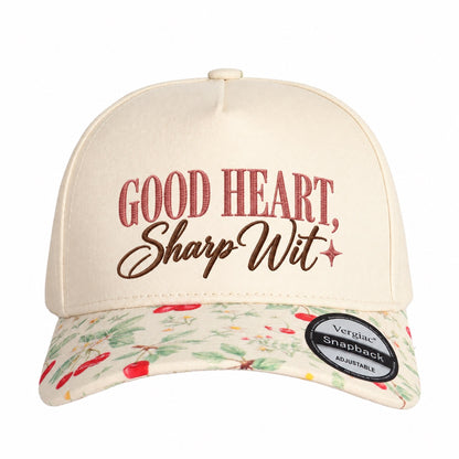 Good Heart, Sharp Wit 5-Panel Trucker Hat