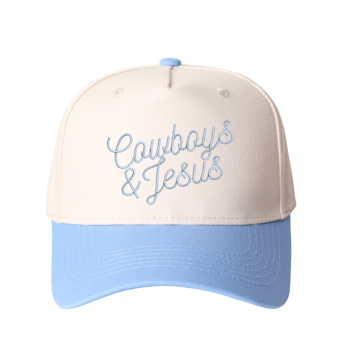 Cowboy & Jesus Embroidered Trucker Hat