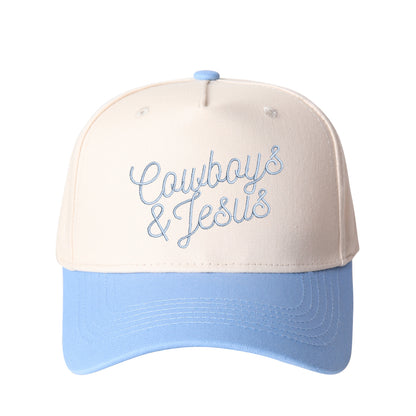 Cowboy & Jesus Embroidered Trucker Hat