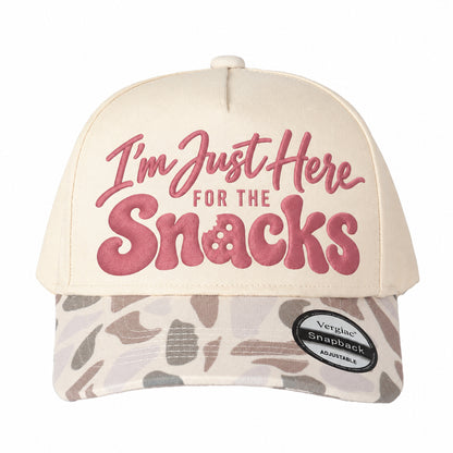 Im Just Here For The Snacks 5-Panel Trucker Hat