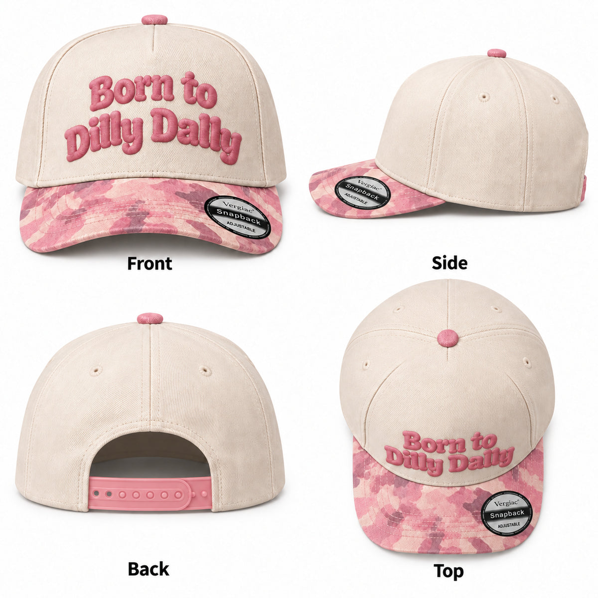 Born To Dilly Dally 5-Panel Trucker Hat