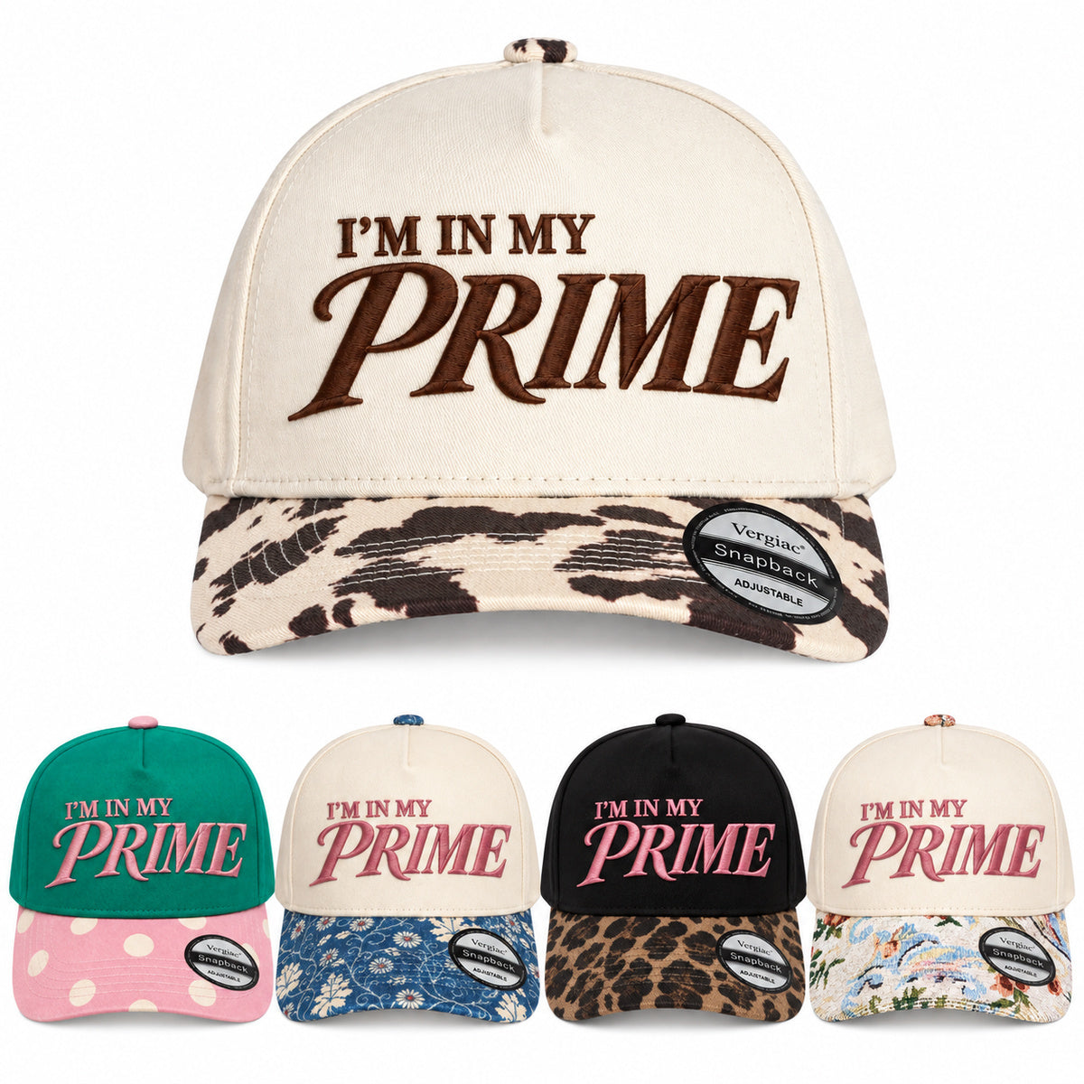 Im In My Prime Vintage 5-Panel Trucker Hat