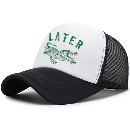 Later Alligator Embroidered Trucker Hat
